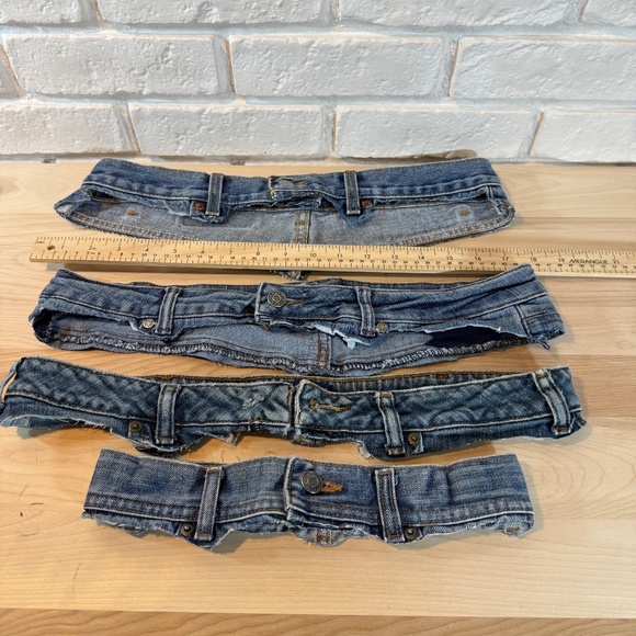 Denim for Crafting/Upcycling Asst. Pockets, Coin Pockets, Hems, Inseams - Picture 3 of 10